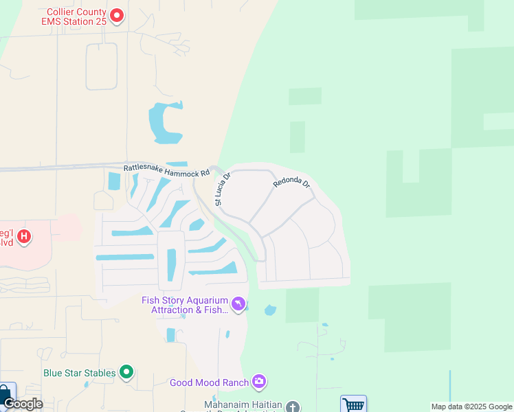 map of restaurants, bars, coffee shops, grocery stores, and more near 8889 Redonda Drive in Naples