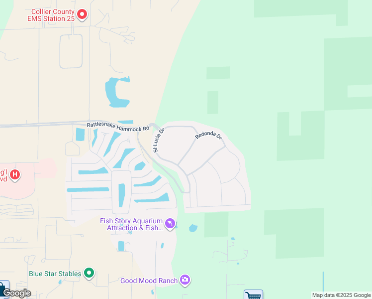 map of restaurants, bars, coffee shops, grocery stores, and more near 8889 Redonda Drive in Naples
