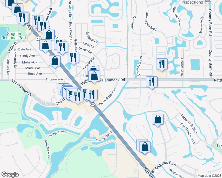 map of restaurants, bars, coffee shops, grocery stores, and more near 4977 Pepper Circle in Naples