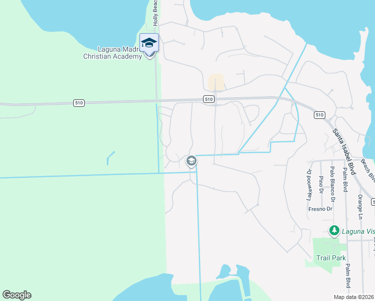 map of restaurants, bars, coffee shops, grocery stores, and more near 67 Torrey Pines Drive in Laguna Vista