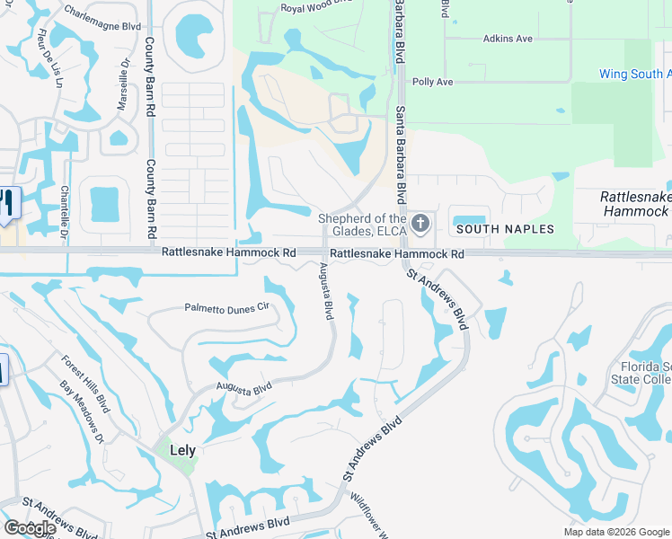 map of restaurants, bars, coffee shops, grocery stores, and more near 6010 Westbourgh Drive in Naples