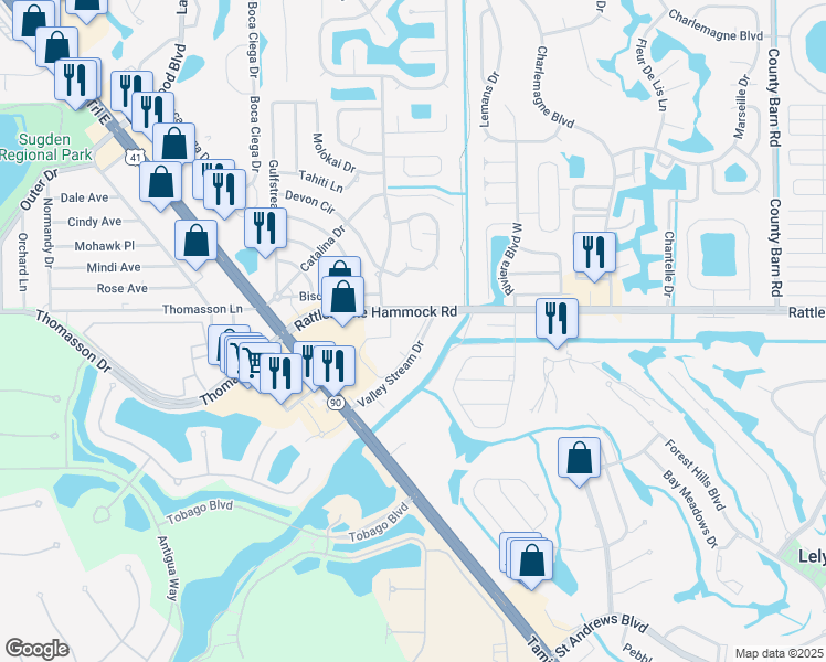 map of restaurants, bars, coffee shops, grocery stores, and more near 4987 Pepper Circle in Naples