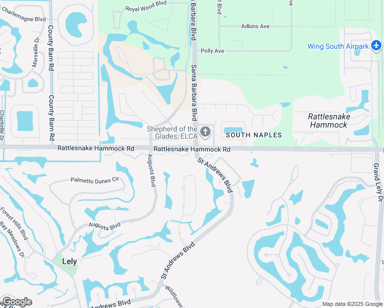 map of restaurants, bars, coffee shops, grocery stores, and more near 6000 Rattlesnake Hammock Road in Naples