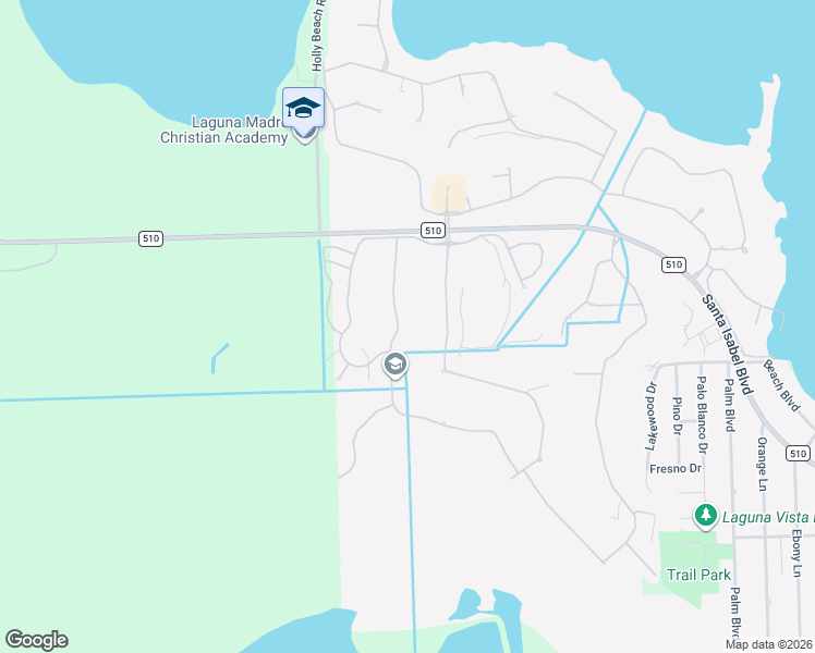 map of restaurants, bars, coffee shops, grocery stores, and more near 47 Torrey Pines Drive in Laguna Vista