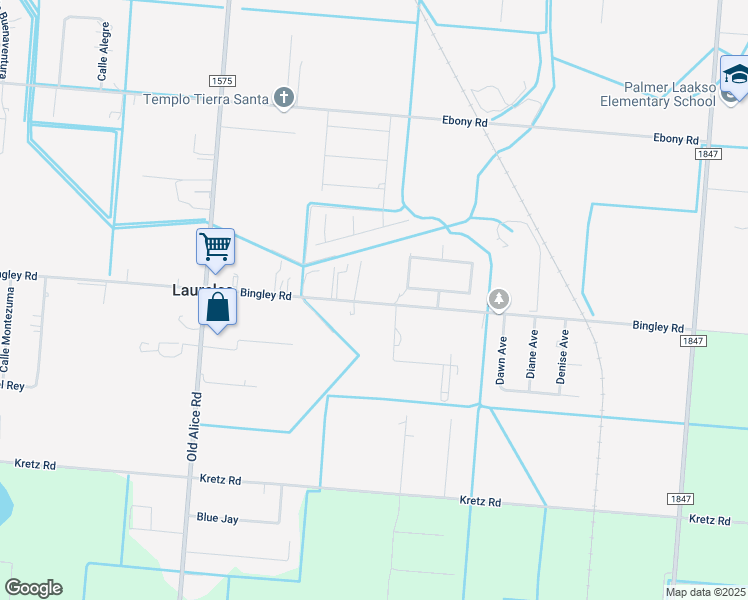 map of restaurants, bars, coffee shops, grocery stores, and more near 33423-33453 Bingley Road in San Benito