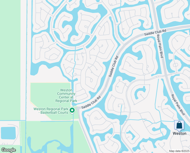 map of restaurants, bars, coffee shops, grocery stores, and more near 602 Honeysuckle Lane in Weston