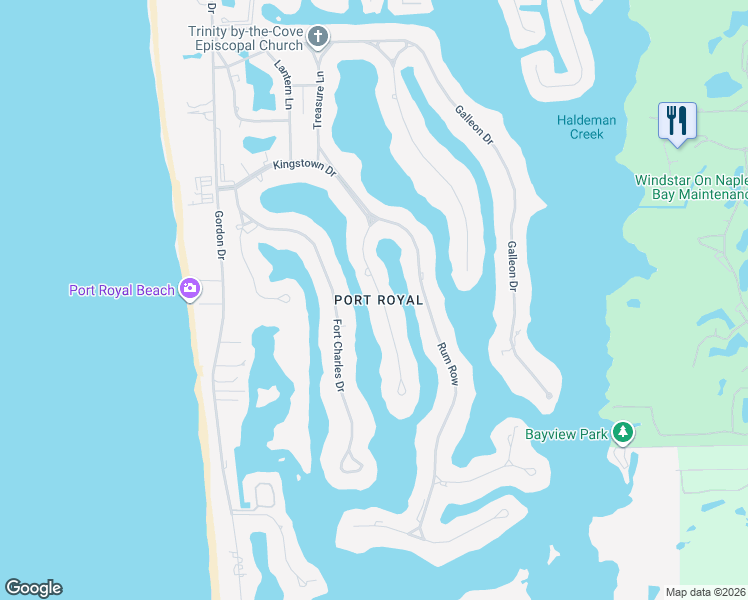 map of restaurants, bars, coffee shops, grocery stores, and more near 3250 Gin Lane in Naples
