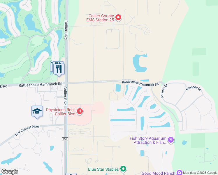 map of restaurants, bars, coffee shops, grocery stores, and more near in Lely Resort