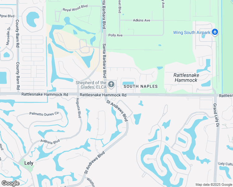 map of restaurants, bars, coffee shops, grocery stores, and more near 6000 Rattlesnake Hammock Road in Naples