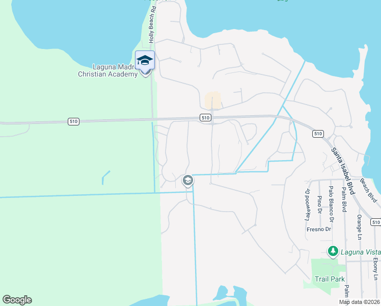 map of restaurants, bars, coffee shops, grocery stores, and more near 47 Torrey Pines Drive in Laguna Vista