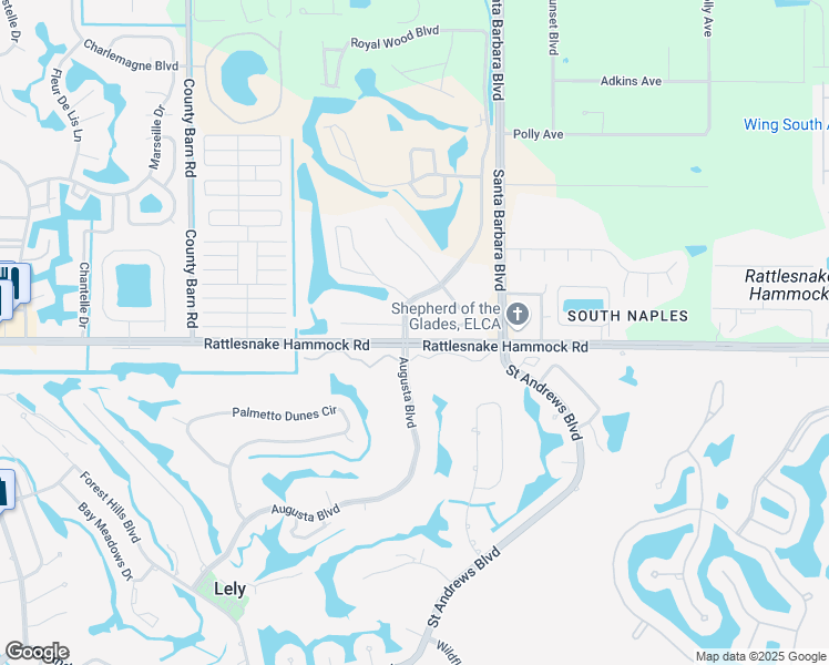 map of restaurants, bars, coffee shops, grocery stores, and more near 6010 Westbourgh Drive in Naples