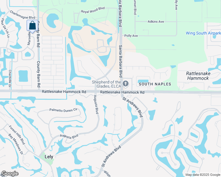 map of restaurants, bars, coffee shops, grocery stores, and more near 6050 Westbourgh Drive in Naples