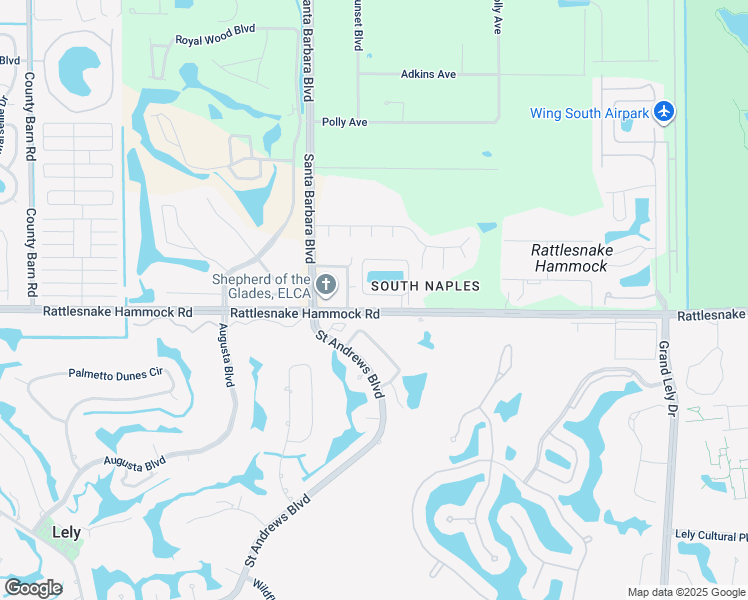 map of restaurants, bars, coffee shops, grocery stores, and more near 6222 Mandalay Circle in Naples
