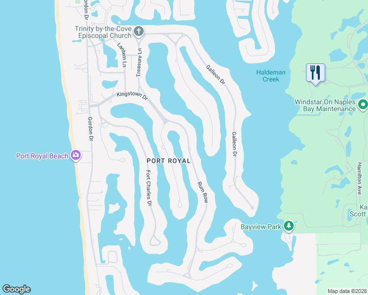 map of restaurants, bars, coffee shops, grocery stores, and more near 3228 Rum Row in Naples