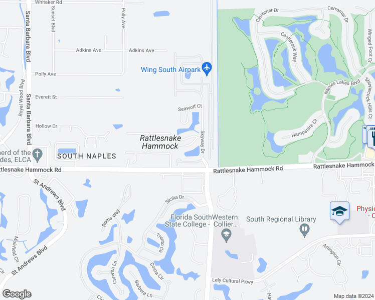 map of restaurants, bars, coffee shops, grocery stores, and more near 6238 Shadowood Circle in Naples