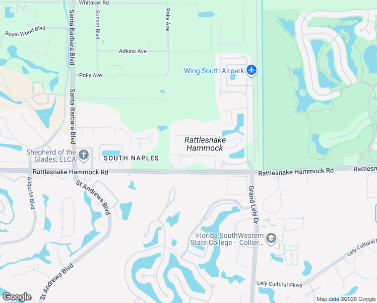 map of restaurants, bars, coffee shops, grocery stores, and more near 6216 Hansen Road in Naples