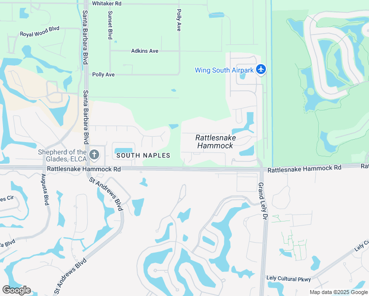 map of restaurants, bars, coffee shops, grocery stores, and more near 6250 Parkers Hammock Road in Naples