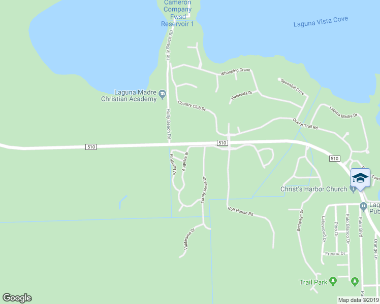map of restaurants, bars, coffee shops, grocery stores, and more near 7 Augusta Drive in Port Isabel