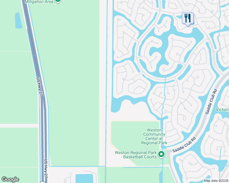 map of restaurants, bars, coffee shops, grocery stores, and more near 923 Lavender Circle in Weston