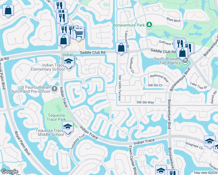 map of restaurants, bars, coffee shops, grocery stores, and more near 477 Spinnaker in Weston