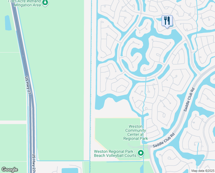 map of restaurants, bars, coffee shops, grocery stores, and more near 830 Lavender Circle in Weston