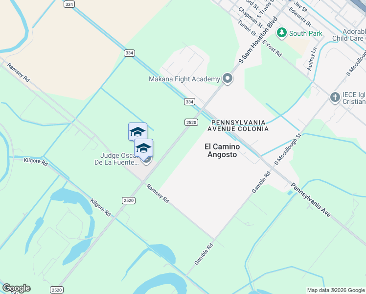 map of restaurants, bars, coffee shops, grocery stores, and more near 30501-30909 Farm to Market 2520 in San Benito