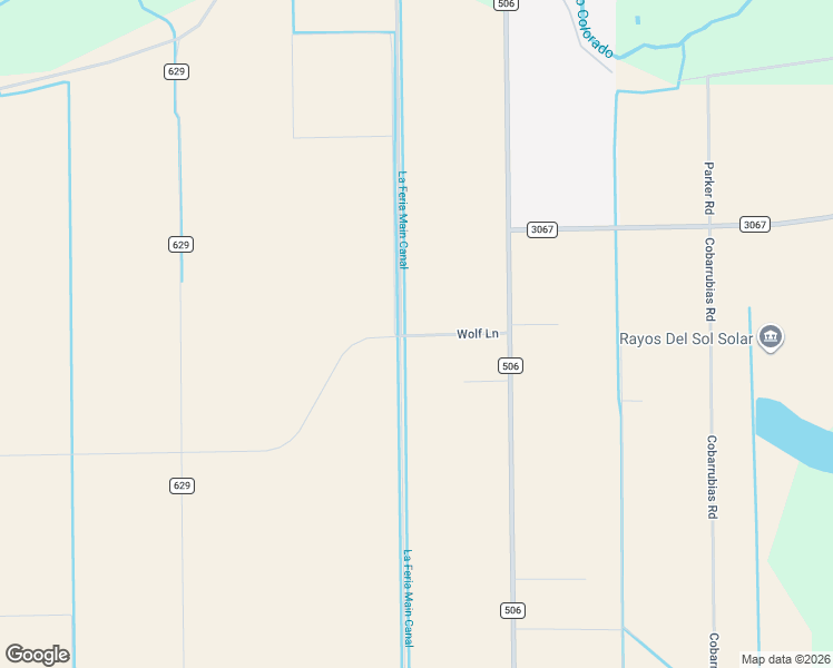 map of restaurants, bars, coffee shops, grocery stores, and more near 12283 Wolf Lane in La Feria