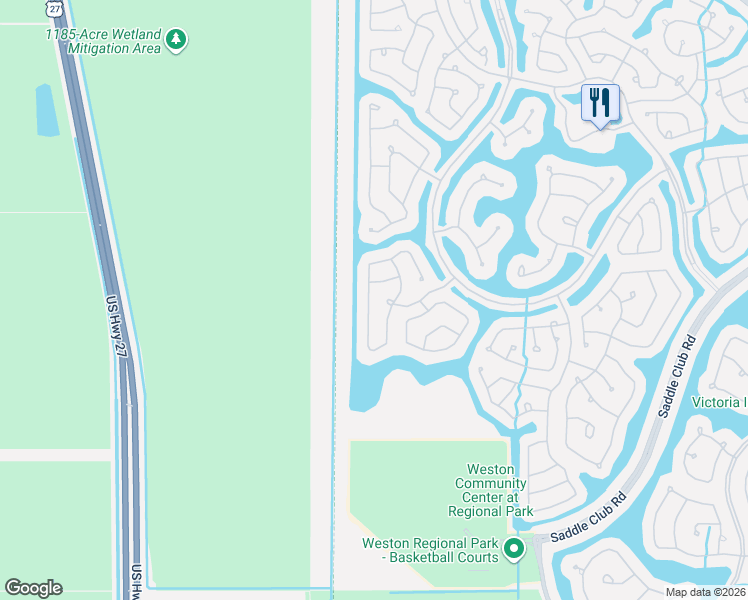 map of restaurants, bars, coffee shops, grocery stores, and more near 977 Lavender Circle in Weston