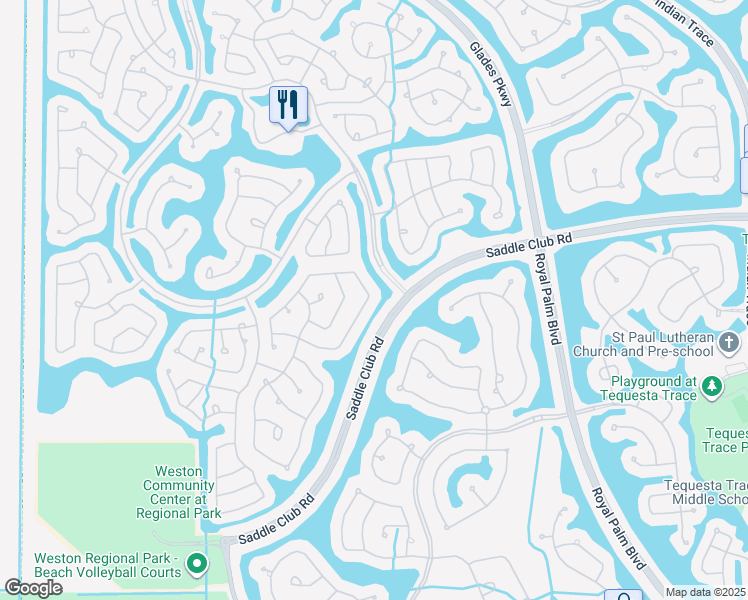 map of restaurants, bars, coffee shops, grocery stores, and more near 868 Sunflower Circle in Weston