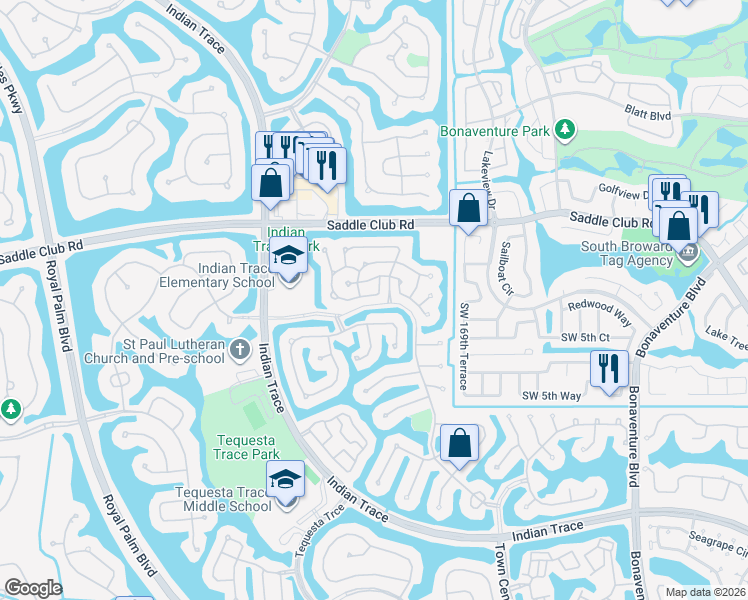 map of restaurants, bars, coffee shops, grocery stores, and more near 480 Somerset Way in Weston