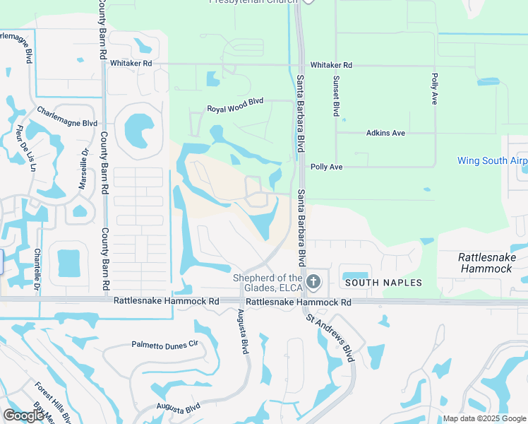 map of restaurants, bars, coffee shops, grocery stores, and more near 5960 Amherst Drive in Naples