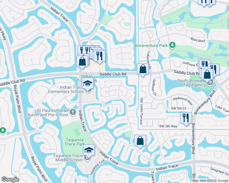 map of restaurants, bars, coffee shops, grocery stores, and more near 323 Bridgeton Road in Weston