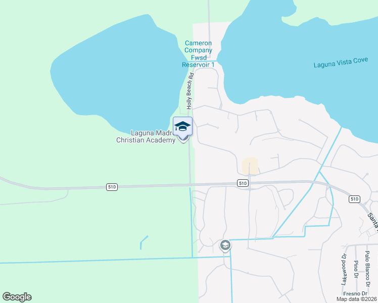 map of restaurants, bars, coffee shops, grocery stores, and more near 30619-30717 Holly Beach Road in Port Isabel