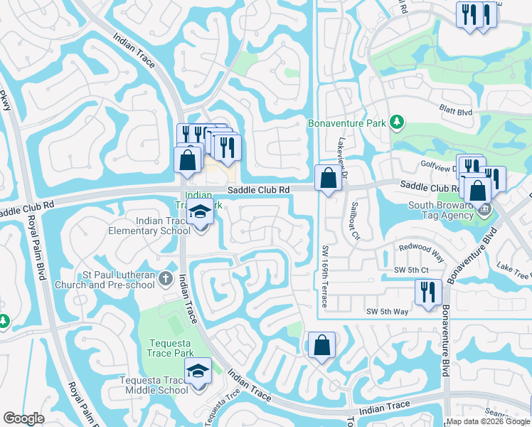 map of restaurants, bars, coffee shops, grocery stores, and more near 323 Bridgeton Road in Weston