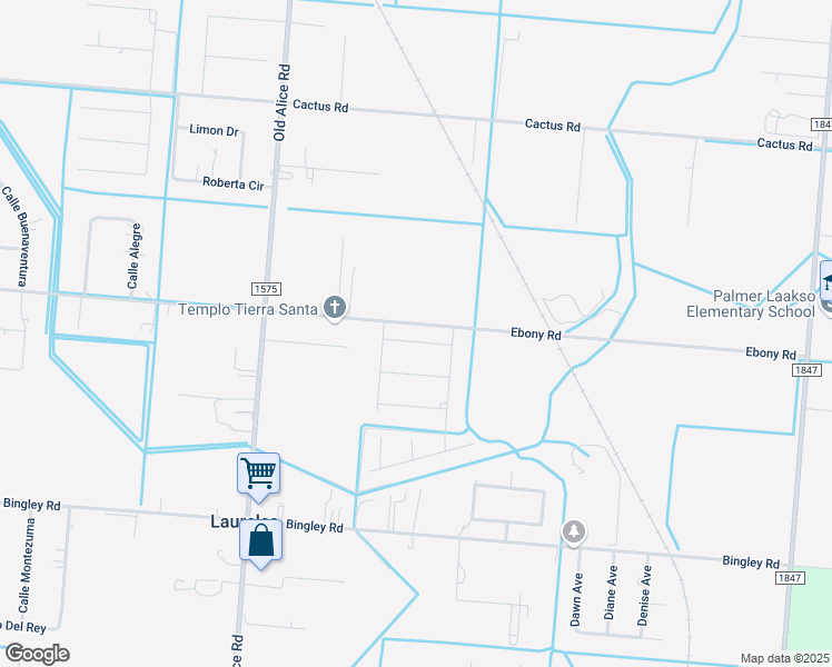 map of restaurants, bars, coffee shops, grocery stores, and more near 33133 Ebony Road in San Benito