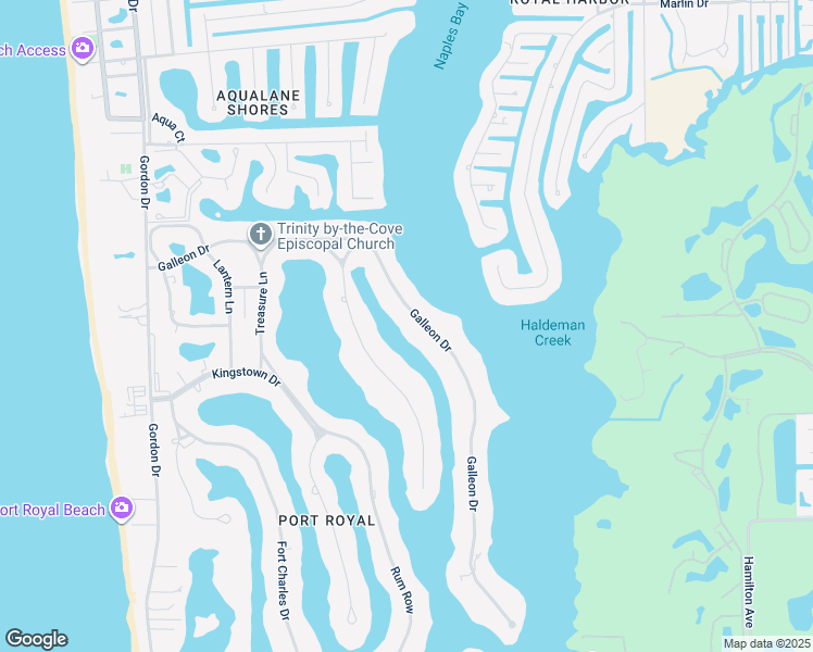 map of restaurants, bars, coffee shops, grocery stores, and more near 1030 Galleon Drive in Naples