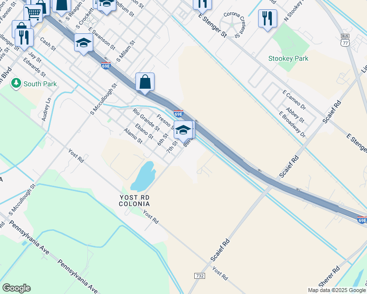 map of restaurants, bars, coffee shops, grocery stores, and more near 846 8th Street in San Benito