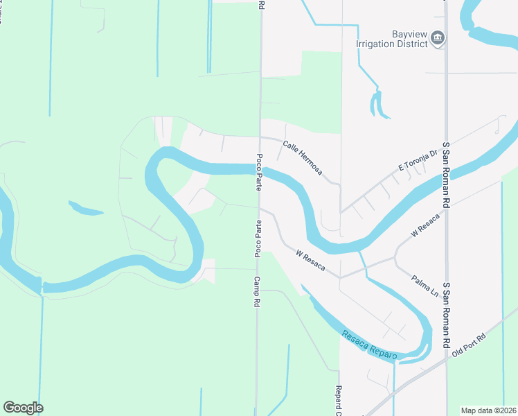 map of restaurants, bars, coffee shops, grocery stores, and more near Poco Parte in Cameron County