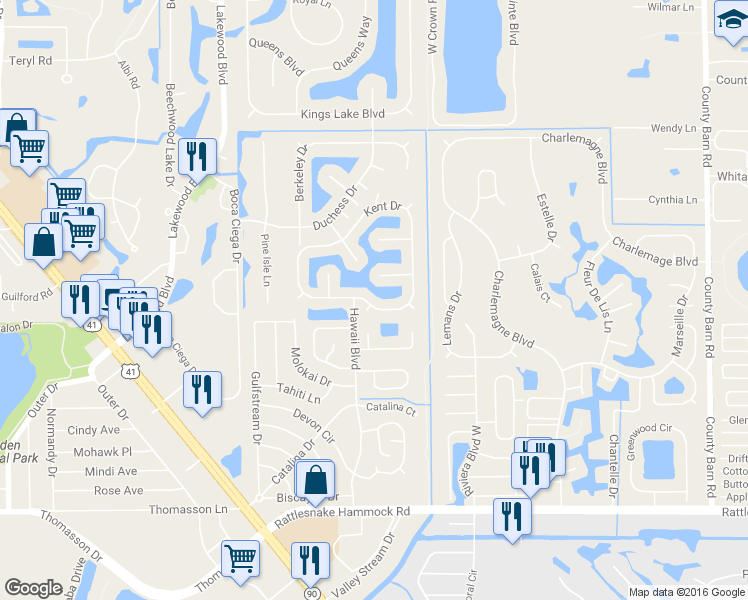 map of restaurants, bars, coffee shops, grocery stores, and more near 5230 Tudor Court in Naples