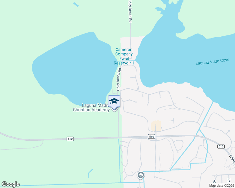 map of restaurants, bars, coffee shops, grocery stores, and more near 30619 Holly Beach Road in Port Isabel