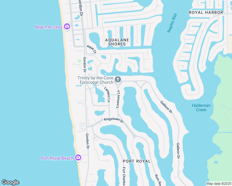 map of restaurants, bars, coffee shops, grocery stores, and more near 2480 Treasure Lane in Naples