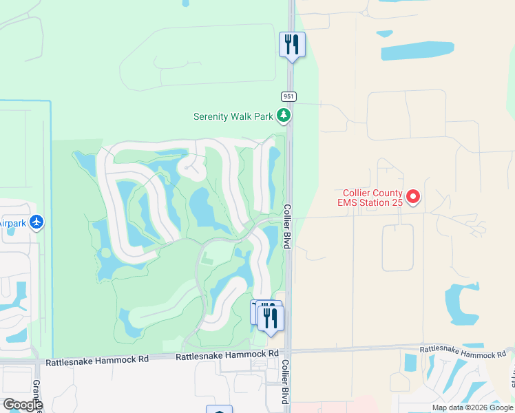 map of restaurants, bars, coffee shops, grocery stores, and more near 4690 Winged Foot Court in Naples