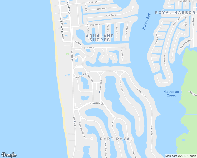 map of restaurants, bars, coffee shops, grocery stores, and more near 2480 Treasure Lane in Naples