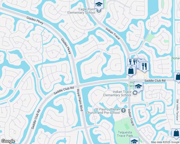 map of restaurants, bars, coffee shops, grocery stores, and more near 133 Dockside Terrace in Weston