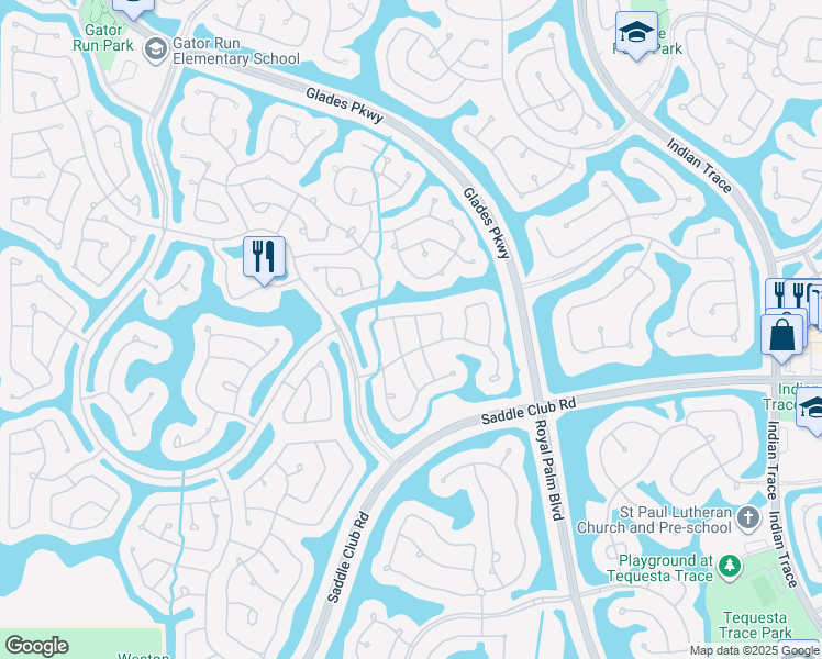 map of restaurants, bars, coffee shops, grocery stores, and more near 1318 Croton Court in Weston