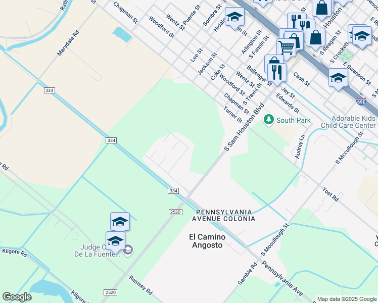map of restaurants, bars, coffee shops, grocery stores, and more near 272 Washington Ave in San Benito