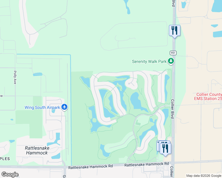 map of restaurants, bars, coffee shops, grocery stores, and more near 5040 Castlerock Way in Naples