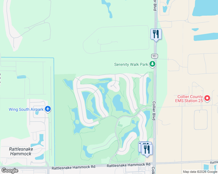 map of restaurants, bars, coffee shops, grocery stores, and more near 4924 Sedgewood Lane in Naples