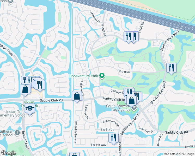 map of restaurants, bars, coffee shops, grocery stores, and more near 63 Racquet Club Road in Weston