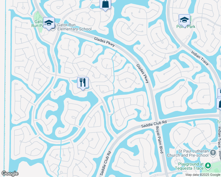 map of restaurants, bars, coffee shops, grocery stores, and more near 1180 Chinaberry Drive in Weston
